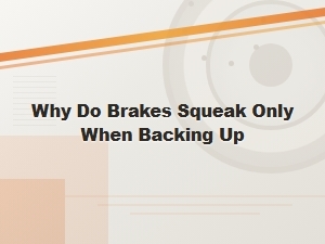 Why Do Brakes Squeak Only When Backing Up?